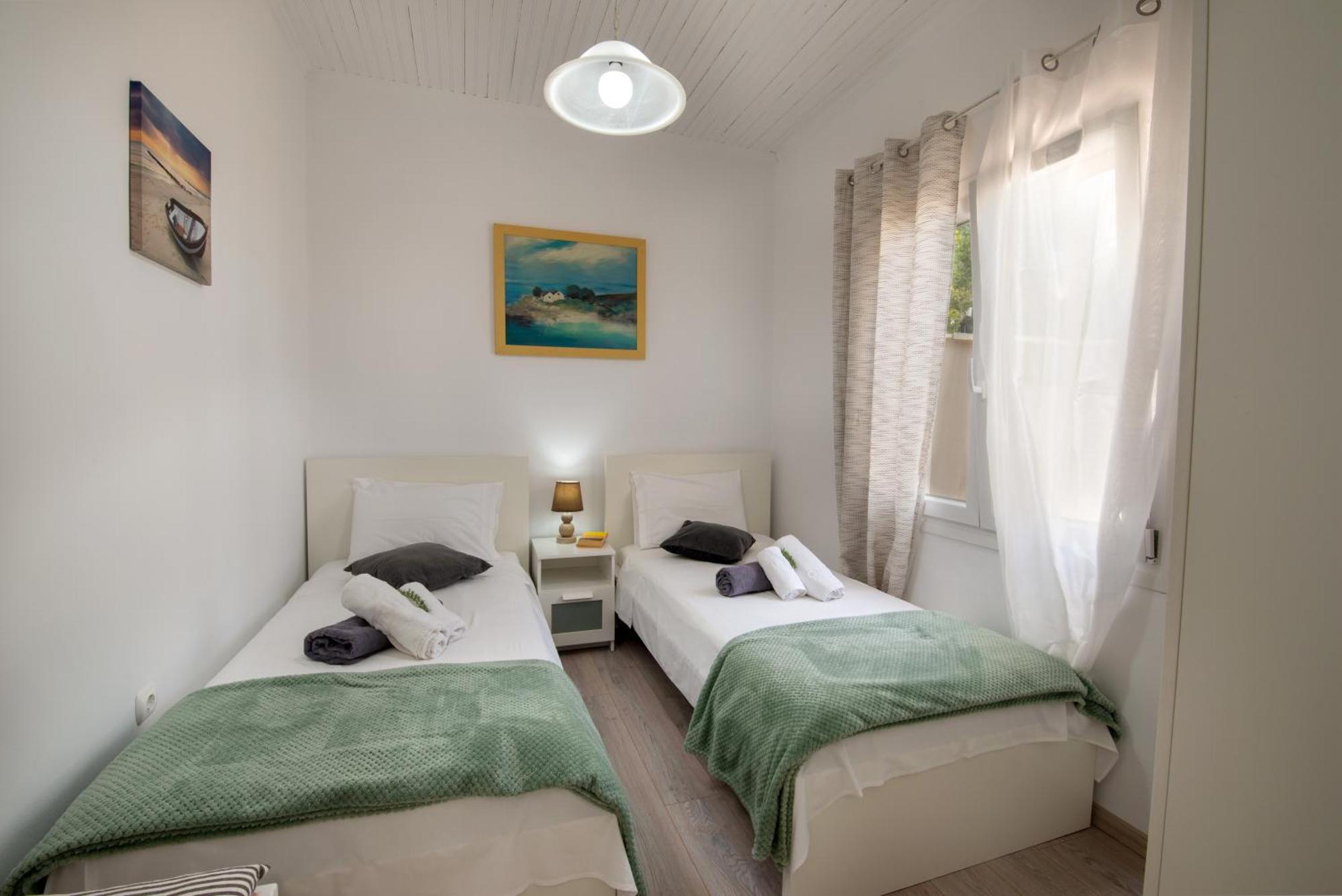 Loggos Seaview Cottage With Private Pool By Konnect Longós Esterno foto