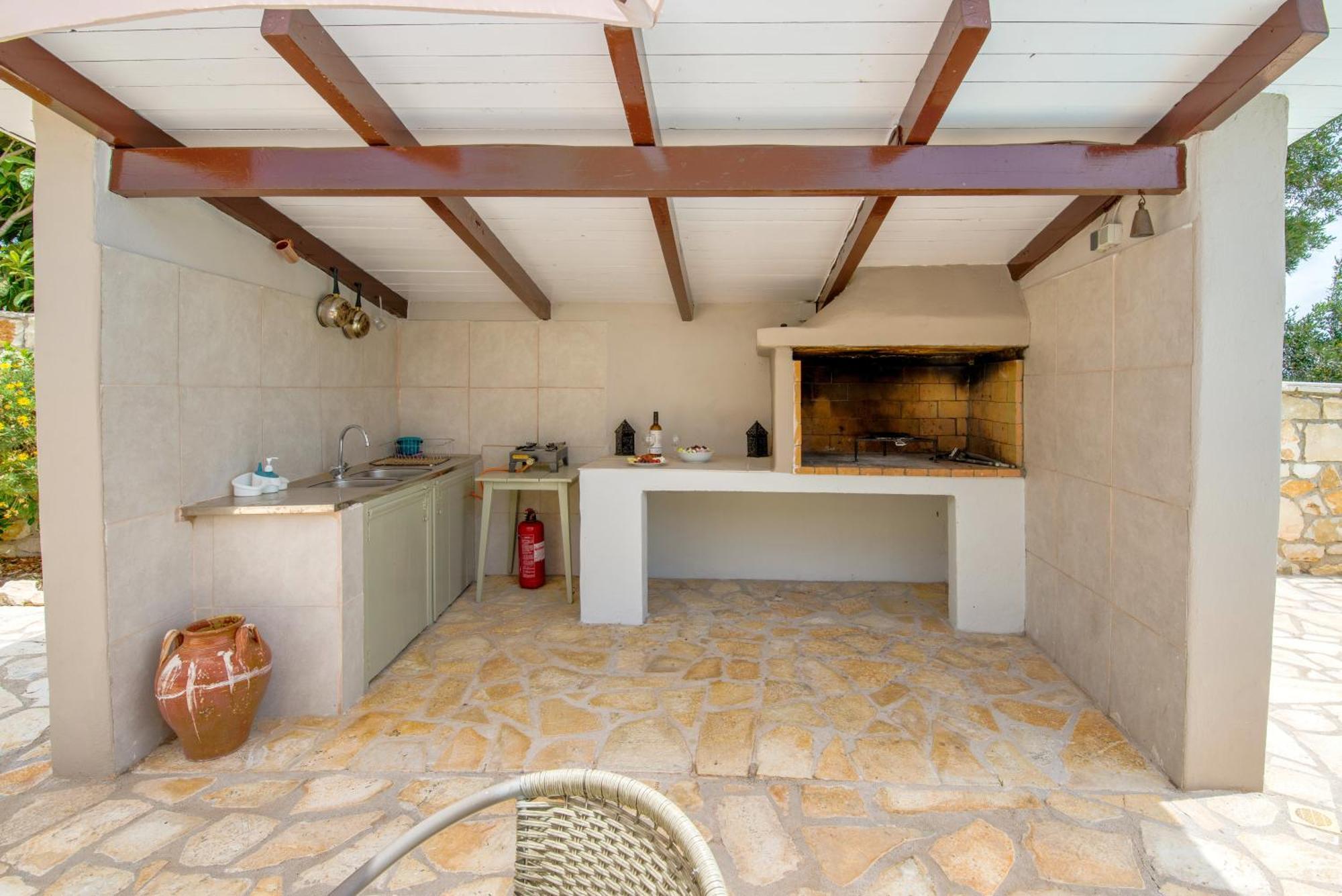 Loggos Seaview Cottage With Private Pool By Konnect Longós Esterno foto